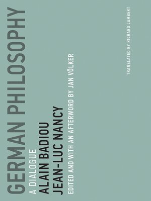 cover image of German Philosophy